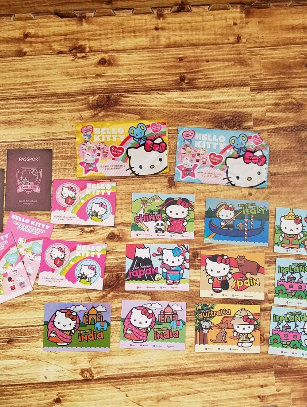2 Sanrio Hello Kitty World Adventure Collectipak Cards Trading Set